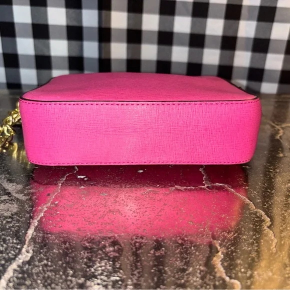 Coach Pink Saffiano Leather Flight Wristlet Clutch Style 49790 2013 - Picture 4 of 5